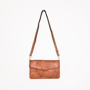 NWT Jen & Co. Dani Touch Screen Crossbody Bag - Brown